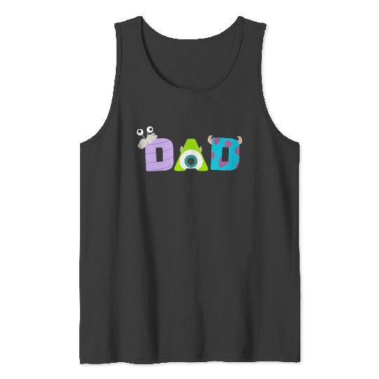 Disneyss And Pixarss Monsters Inc Dad Fathers Day Birthday Tank Tops