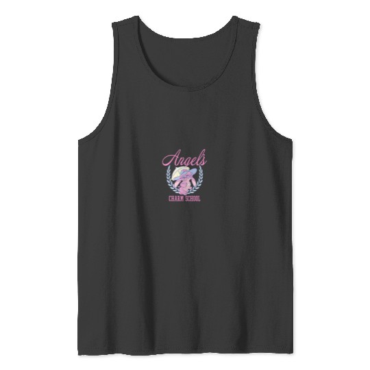 Disneyss Lilo Stitch Angel Charm School Demure College Tank Tops