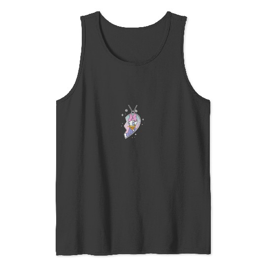 Disneyss Bff Best Friends Matching Heart Necklace Daisy Duck Tank Tops