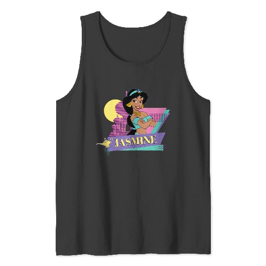 Disneyss Aladdin Retro 90s Couples Matching Princess Jasmine Tank Tops