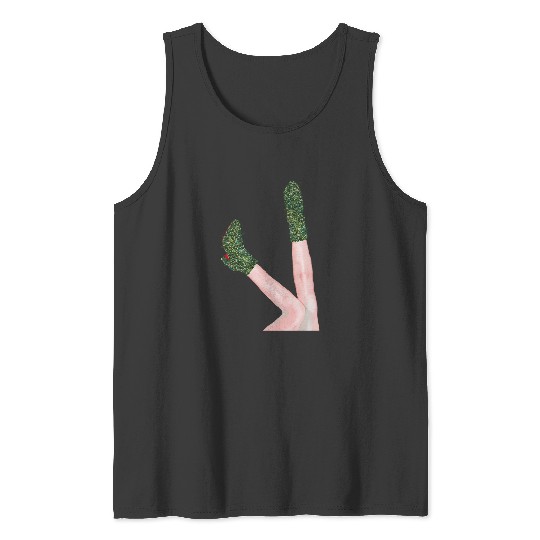 Eras Tour Green Glitter Boots/Lavender Haze Tank Tops