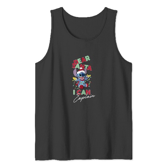 Disneyss Lilo Stitch Christmas Dear Santa I Can Explain Tank Tops
