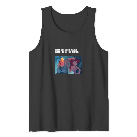 Disney Villains Valentines Day Hades Megara Dinn Tank Tops