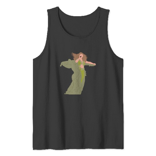 Discover Green Folklore Dress Eras Tour Spin Tank Tops