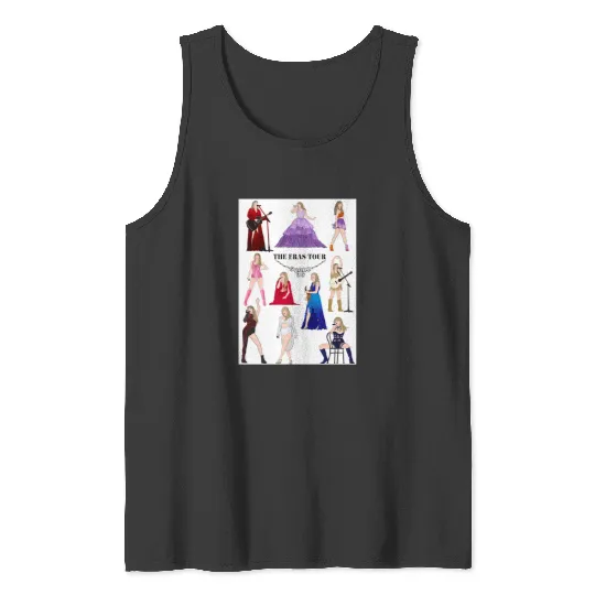 Discover The Eras Tour // Paris // Night 2 // Handdrawn Poster Tank Tops