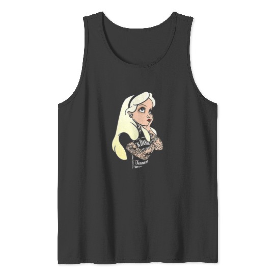 Alice in wonderland funny  : Disney princess tattoo Shirt,  Princess tattoo vintage t shirt, Disney princess tattoo Gift Fan S-5XL Tank Tops