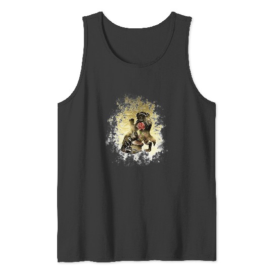 Beauty - Beast - Gold Red Rose Couple Romantic Magic Enchanted Love  : Disney princess tattoo Shirt,  Princess tattoo vintage t shirt, Disney princess tattoo Gift Fan S-5XL Tank Tops