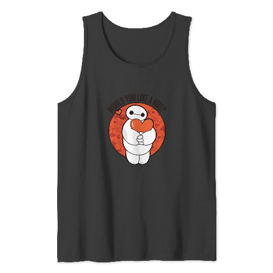 Disney Big Hero 6 Baymax Hug Valentine'S Graphic Hoodie Tank Tops