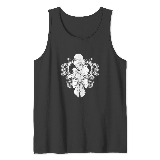 Disneyss The Princess And The Frog Cute Charlotte Chest Logo Tank Tops