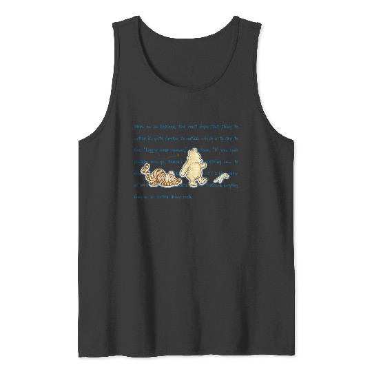 Disneyss Winnie The Pooh And Tiger Quote Cute Big Chest Logo Tank Tops