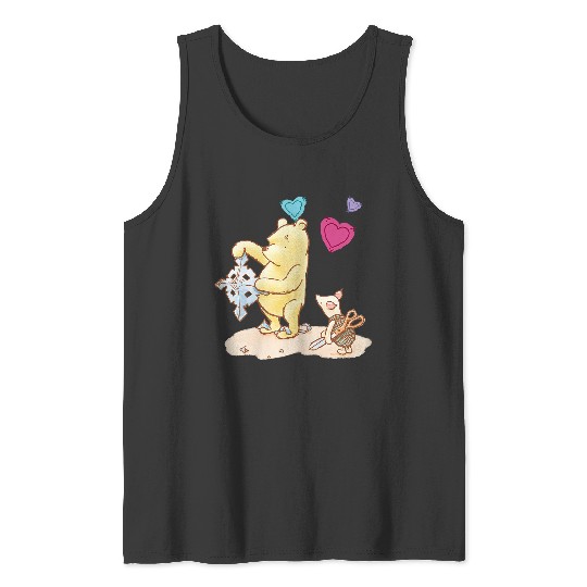 Disneyss Winnie The Pooh Cute Piglet Pooh Made For Us Logo Tank Tops