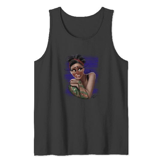 Bella Rose rockabilly  : Disney princess tattoo Shirt,  Princess tattoo vintage t shirt, Disney princess tattoo Gift Fan S-5XL Tank Tops