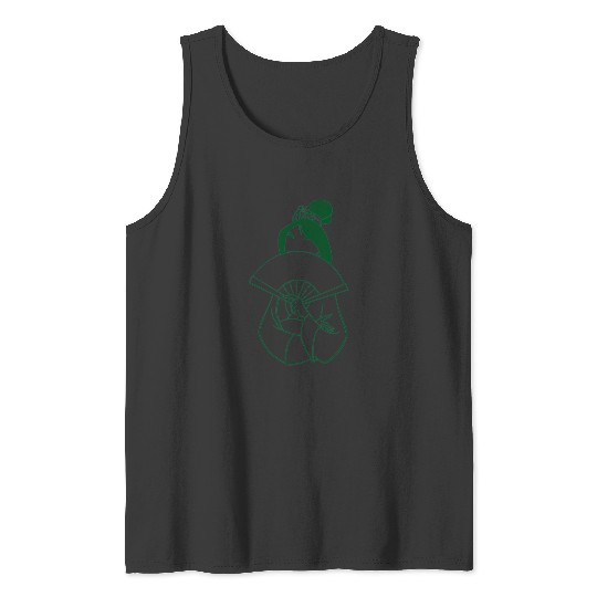 Chinese Princess Dark Green Silhouette  : Disney princess tattoo Shirt,  Princess tattoo vintage t shirt, Disney princess tattoo Gift Fan S-5XL Tank Tops