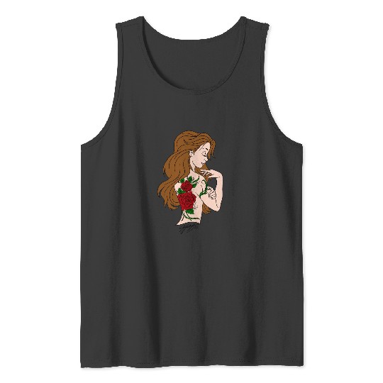 The Rose  : Disney princess tattoo Shirt,  Princess tattoo vintage t shirt, Disney princess tattoo Gift Fan S-5XL Tank Tops