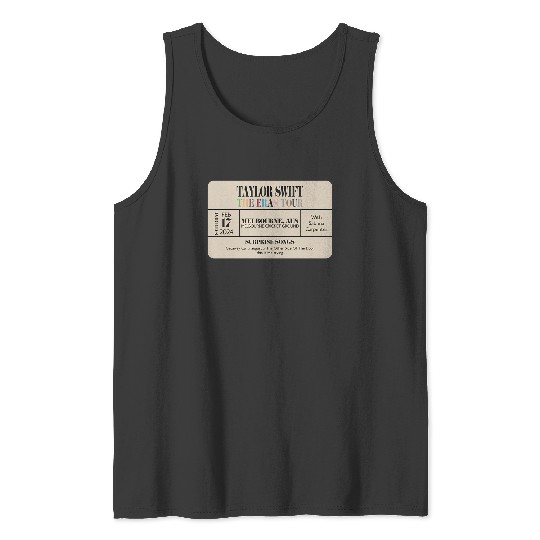 Melbourne N2 Eras Tour Commemorative Ticket Tank Tops