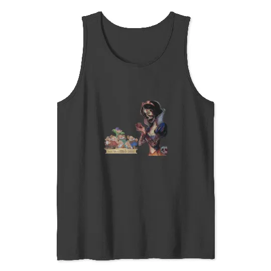 Snow white skull and seven Dwarfs  : Disney princess tattoo Shirt,  Princess tattoo vintage t shirt, Disney princess tattoo Gift Fan S-5XL Tank Tops