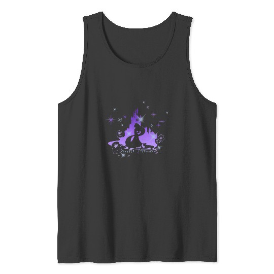 Disney Tangled Rapunzel Silhouette Portrait Graphic Tank Tops