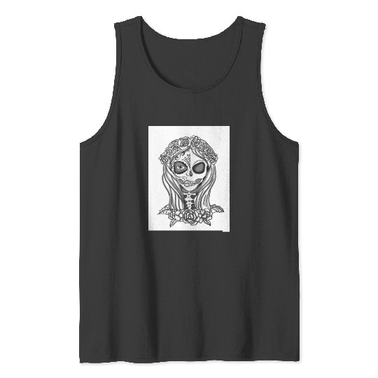 skeleton woman  : Disney princess tattoo Shirt,  Princess tattoo vintage t shirt, Disney princess tattoo Gift Fan S-5XL Tank Tops