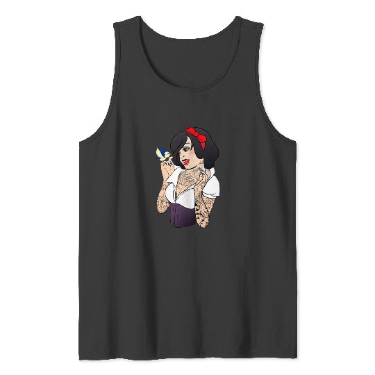 Snow White Punk  : Disney princess tattoo Shirt,  Princess tattoo vintage t shirt, Disney princess tattoo Gift Fan S-5XL Tank Tops