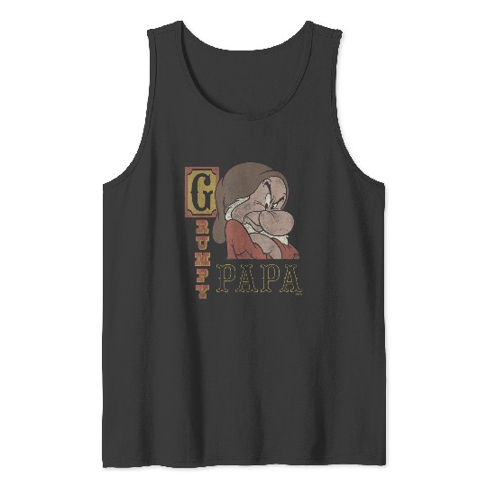 Disneyss Snow White And The Seven Dwarfs Grumpy Papa Tank Tops