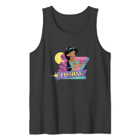 Disneyss Aladdin Retro 90s Couples Matching Princess Jasmine Tank Tops