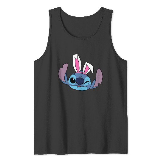 Amazon Essentials Disney Stitch Winking Spring Easter Bunny Ears Bunny Tank Tops