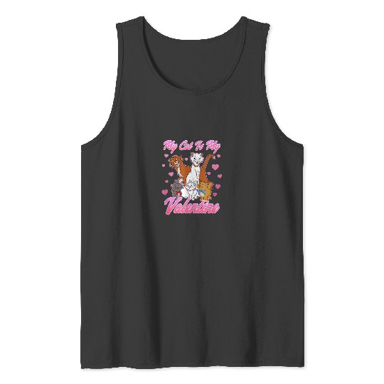 Disney Aristocats Valentine 39 S Day My Cat Is M Tank Tops