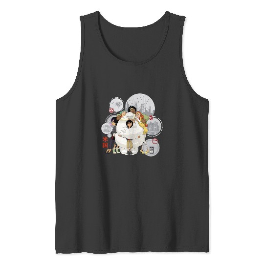 Disney Big Hero 6 TV Series Baymax Hugs Graphic Tank Tops