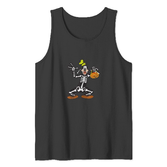 Disney Goofy Skeleton Halloween Tank Tops