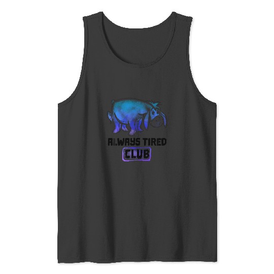 Disney Winnie The Pooh Eeyore Always Tired Club Tank Tops