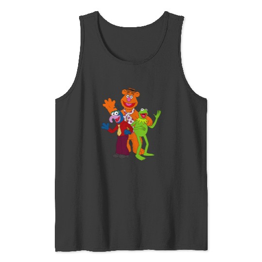 Disney Muppets Trio Kermit, Gonzo, & Fozzie Bear Tank Tops