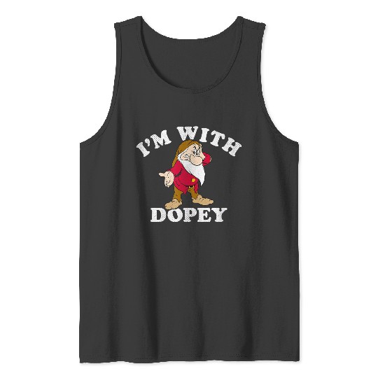 Disneyss Snow White The Seven Dwarfs Grumpy Im With Dopey Tank Tops