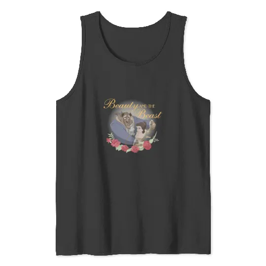 Disney Princess - Beauty And The Beast Roses Tank Tops