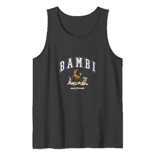 Disney Bambi And Friends Thumper Flower College Style Logo Tank Tops