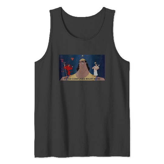 Disneyss Emperors New Groove Krock Confused Graphic Tank Tops