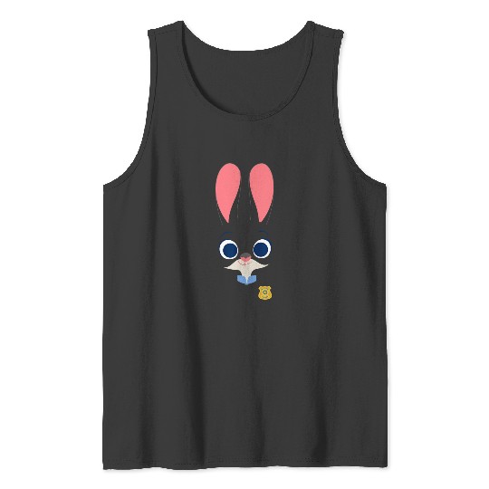 Disney Zootopia Officer Judy Hopps Face Tank Tops