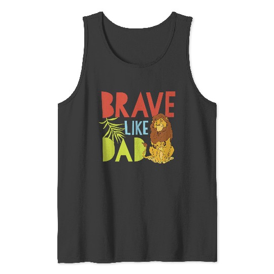Kids Disney The Lion King Mufasa And Simba Brave Like Dad Tank Tops