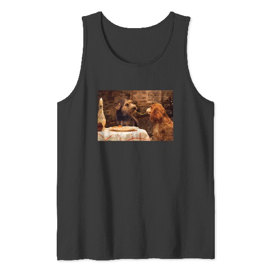 Disneyss Lady And The Tramp Live Action Shared Spaghetti Tank Tops