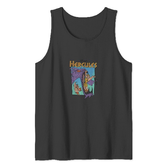 Disney Hercules Hydra Battle Retro Classic Movie Tank Tops