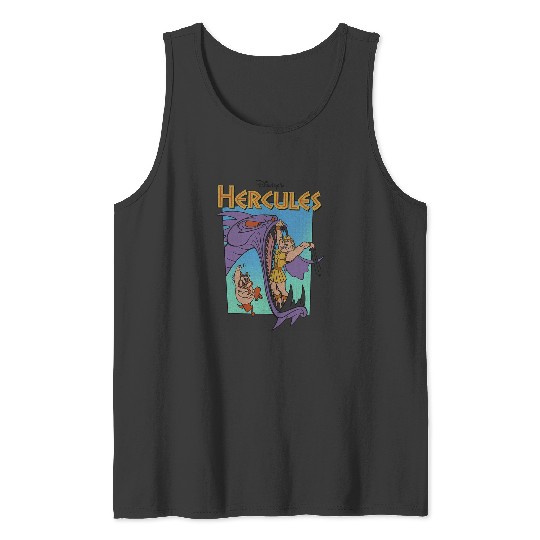 Disney Hercules Hydra Battle Retro Classic Movie Poster Tank Tops