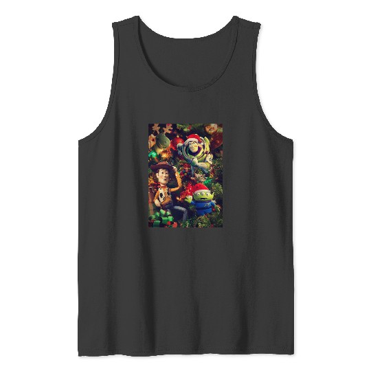 Disney Pixar-Pixar Toy Story Christmas Tree Ornaments  Shot_1 Merry Christmas Tank Tops