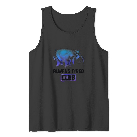 Disney Winnie The Pooh Eeyore Always Tired Club Tank Tops