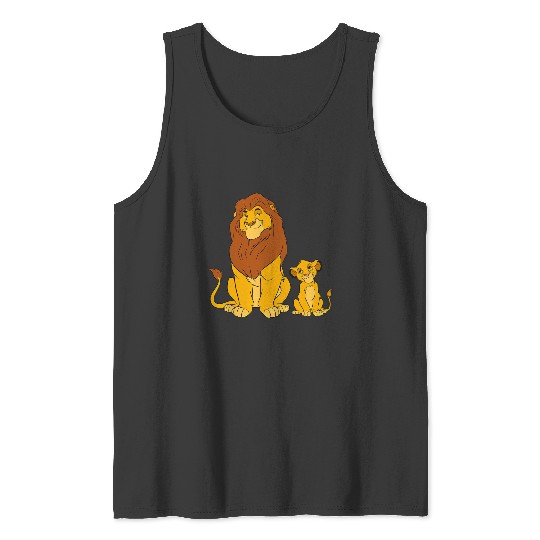 Disney The Lion King Young Simba and Mufasa Tank Tops