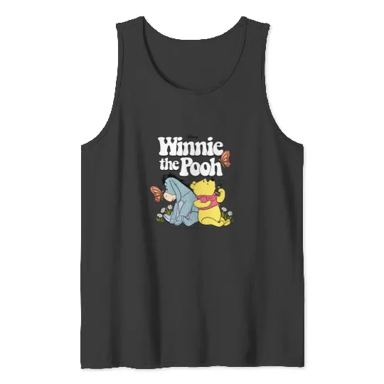 Disney Winnie The Pooh - Retro Eeyore And Pooh Tank Tops