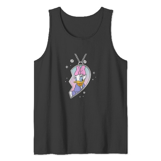 Disneyss Bff Best Friends Matching Heart Necklace Daisy Duck Tank Tops
