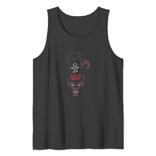 Disneys Dr. Facilier Neon Face Tank Tops
