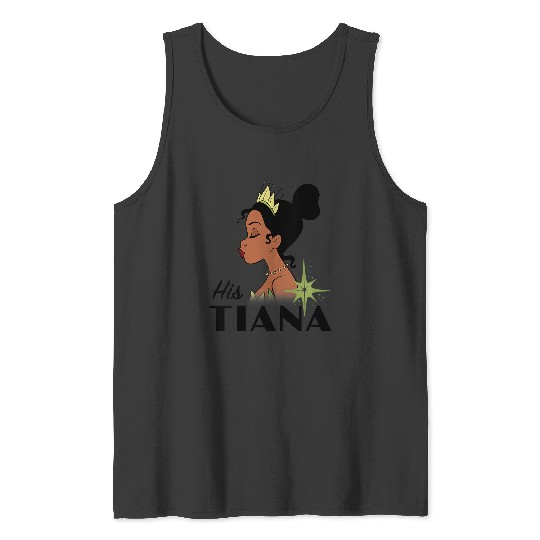 Womens Disney The Princess And The Frog His Tiana Couples V-Neck Tank Tops