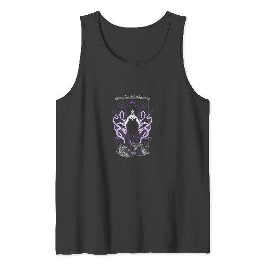 Disney Ursula Tarot Card Poster Tank Tops