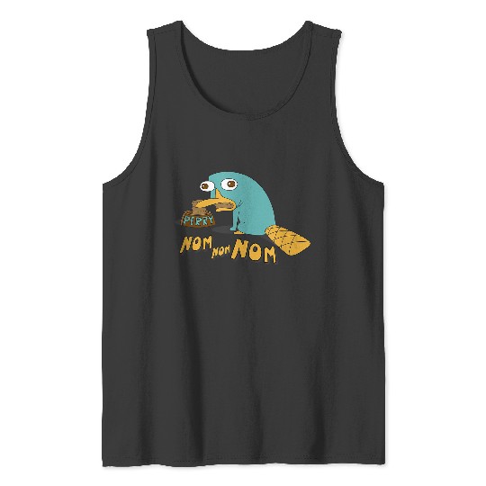 Disney Phineas And Ferb Perry The Platypus Nom Nom Nom Tank Tops