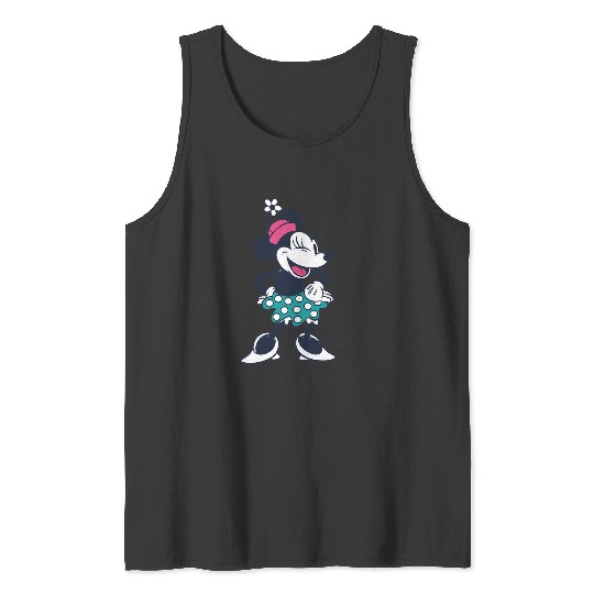Amazon Essentials Disney Standing and Winking Retro Minnie Tank Tops